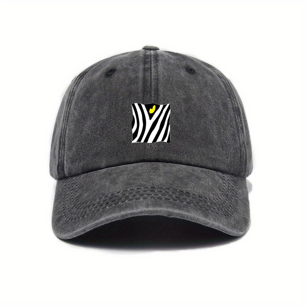 Trendy printed baseball cap for daily casual commuting, suitable for both men and women in hip-hop style