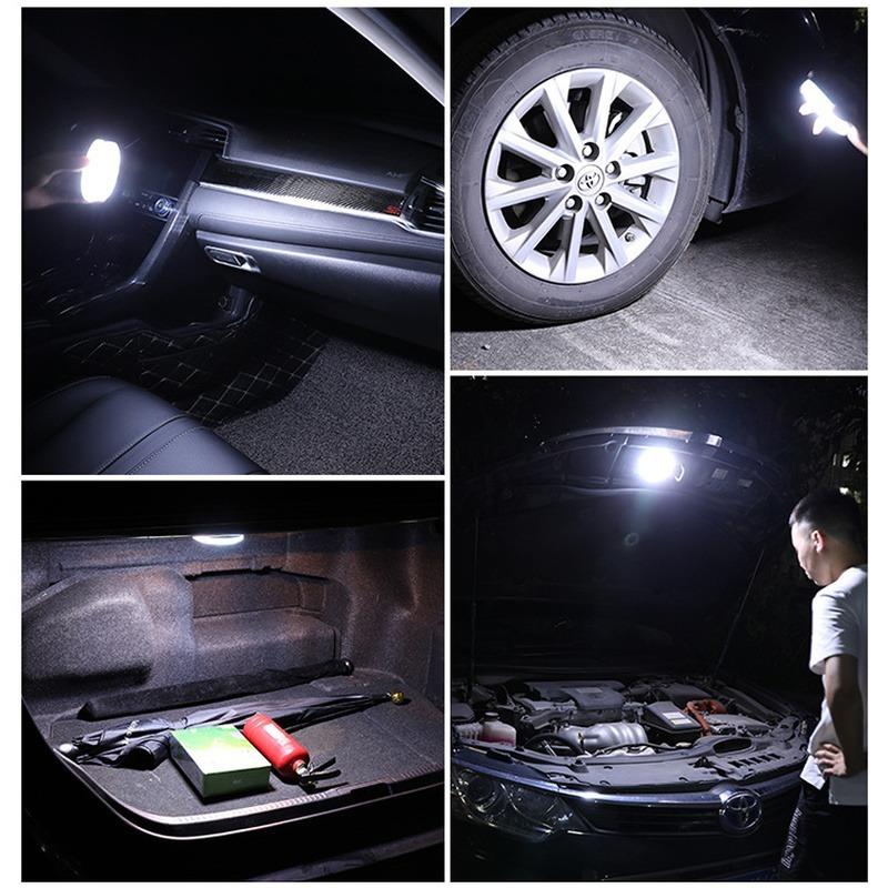 Magnetic Car LED Touch Light Car Roof Interior Light Magnets Ceiling Lamp Universal Reading Night Lamp Car Interior Accessories