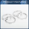 INFINAUTO Hub Centric Rings 54.1mm Inner to 64.1mm Outside Diameter Vehicle Wheel Hub Rings Aluminum Alloy 4pcs