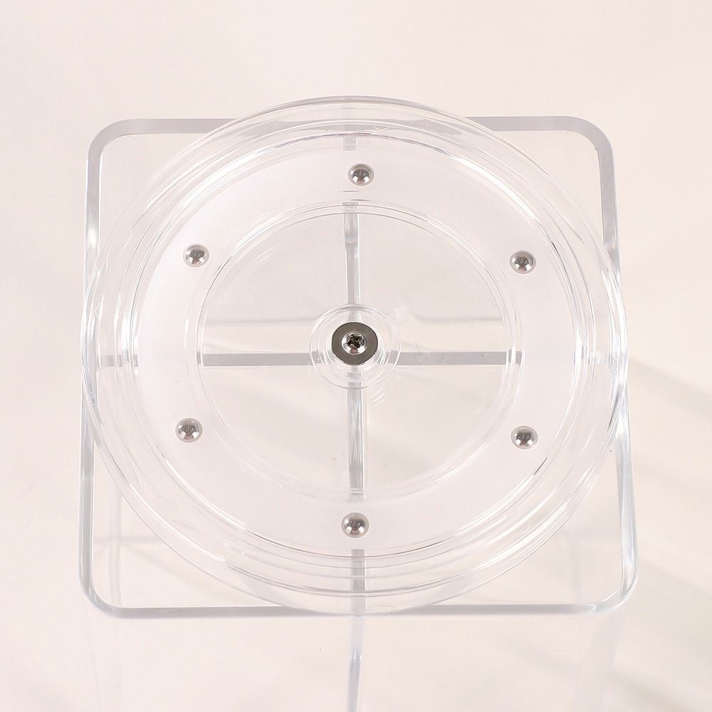 4 Grids 4 Slots Makeup Organizers Clear Spinning Cosmetic Container Makeup Brush Holder  Pen