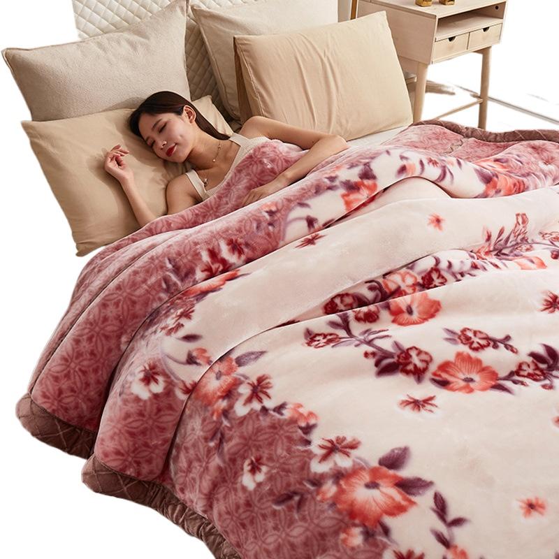 

Ковдра Raschel двошарова 1.8 * 2.2m/3kg Яскраво-рожевий