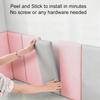 5PCS/ 3D Anti-Collision Wall Padding, Peel & Stick Upholstered Panels, Queen Headboard, Playroom Decorative Protection Panel