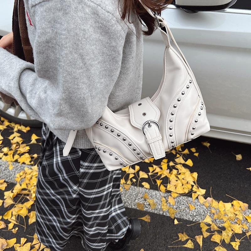 Fashion Retro Design Spice Girl Underarm Bag Women's 2025 Winter New Large-capacity Tote Messenger Bag