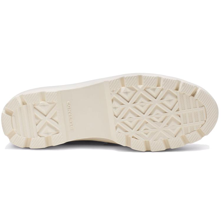 Converse Chuck Taylor All Star Lugged Waterproof Leather High Top Thick Sole Black White Women's 565006C