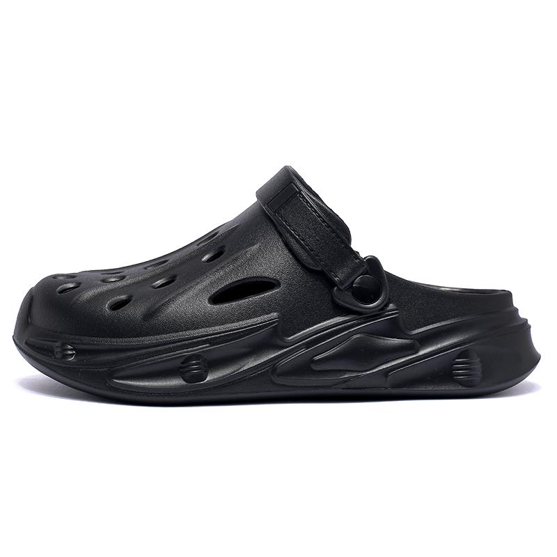 

Fashion Men Slippers New Summer EVA Non-slip Platform Slides Sandals Indoor Outdoor Walking Shoes Flip Flops Beach Mens Casual Slipper 44-45 чёрный
