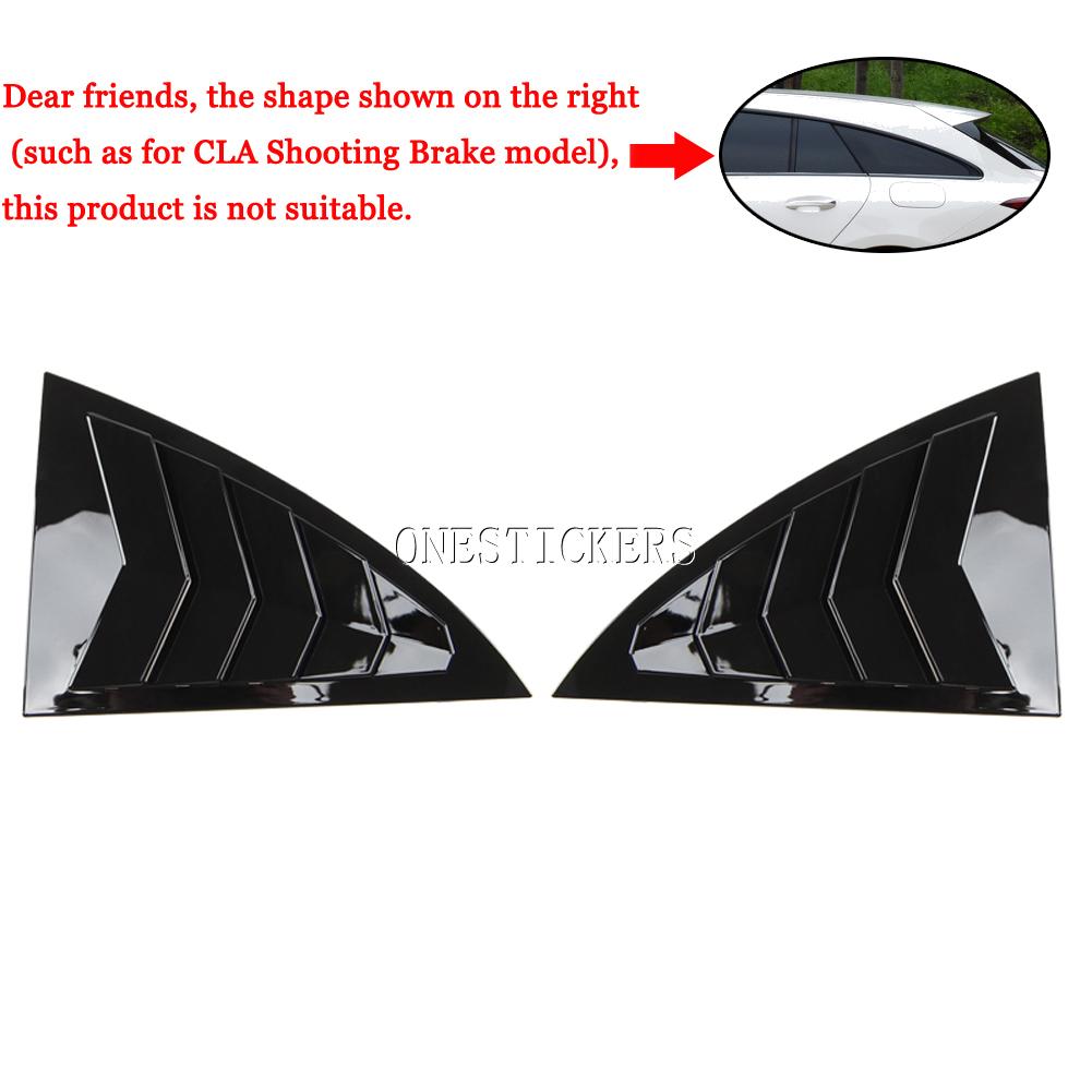 For Mercedes Benz CLA Class C118 W118 CLA180 200 220 260 AMG CLA35/45 2020-2022 Car Rear Window Triangle Louver Shutters Trim