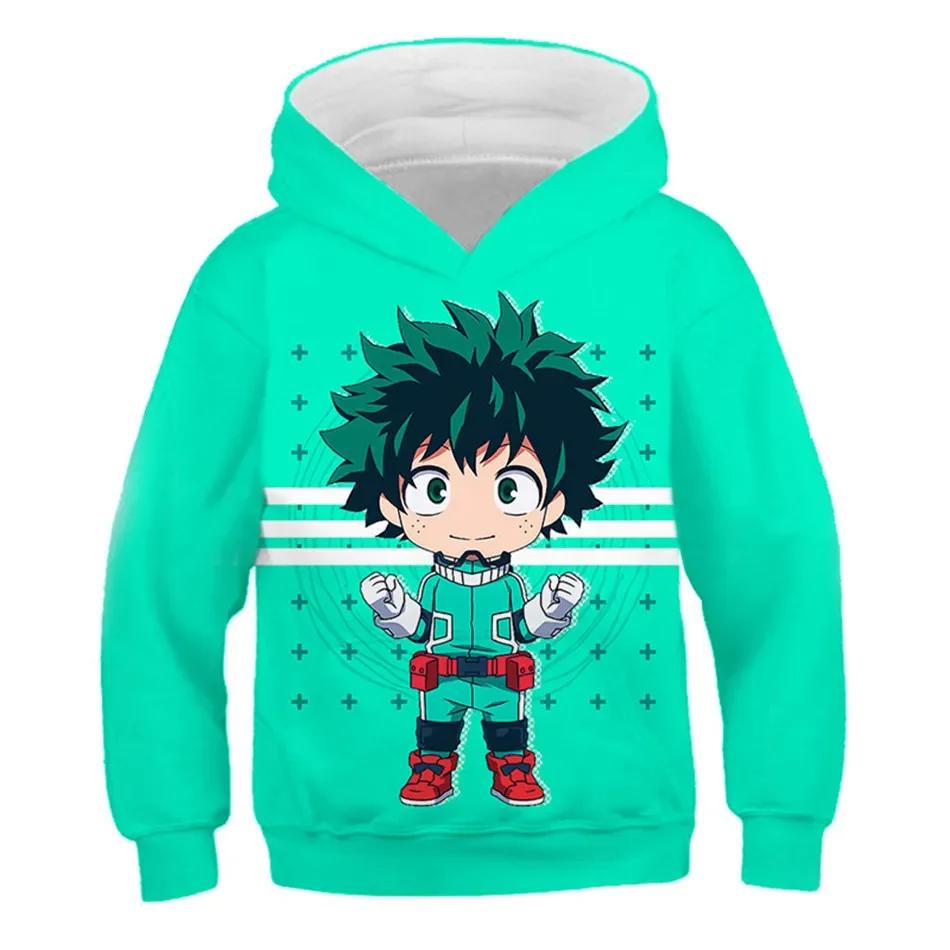 Morsomme hettegensere for gutter og jenter med Boku No Hero Academia-trykk, My Hero Academy-gensere til barn, morsomme anime-gensere
