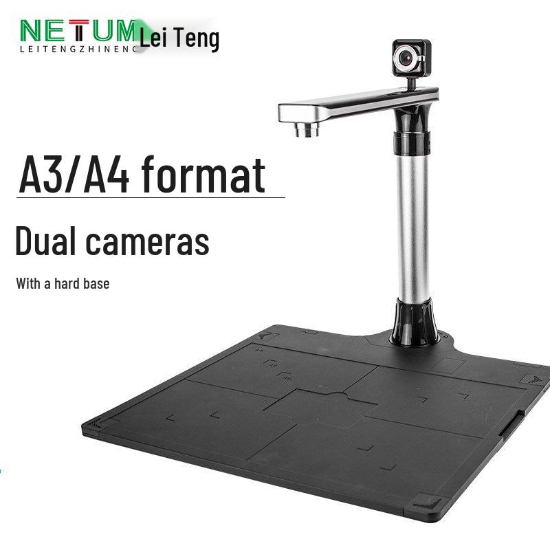 High-Speed Book and Document Scanner with Flattening Function for Office and Home