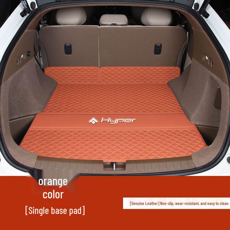 

GAC AION HT & AION Car Trunk Mat Bumper Covers for 2024-2025, Five-Seater Models. Elegant Orange Brown