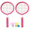 Set di racchette da badminton Racchette da badminton portatili con 2 volani e borsa per il trasporto per bambini