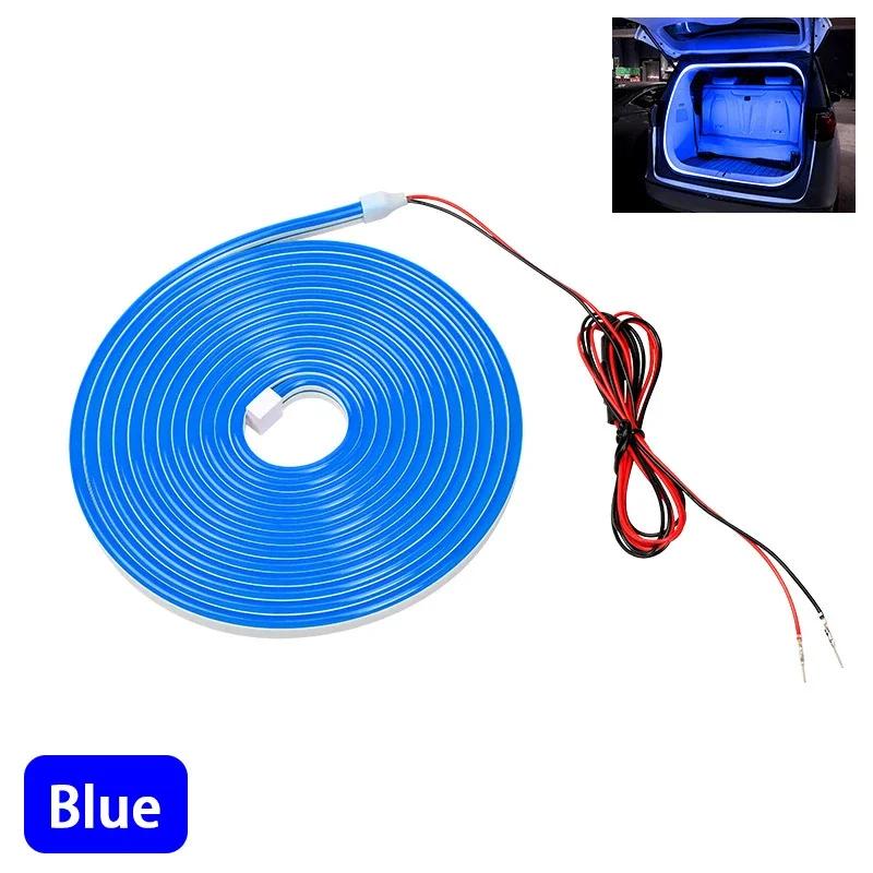 Car interior trunk lighting, ambient lighting, DIY modification of car trunk lighting, automatic light up when opening the door