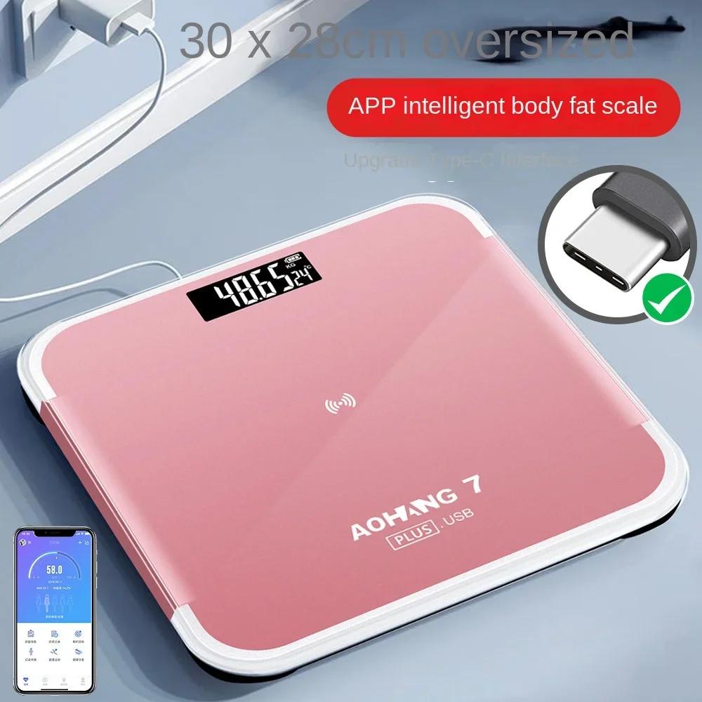 Electronic Scale Upgrade Type-c Interface Charging Electronic Scale Weighing Scale USB Home Smart Weighing Scale