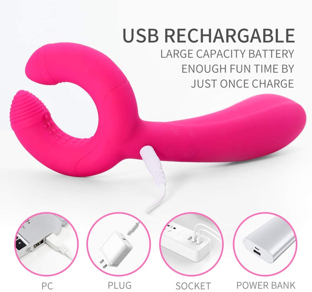 G Spot Dildo Vibrators For Women Clitoris Stimulator Nipple Clip Massager Vibrator Female Vibrating Ring Sex Toys For Couple