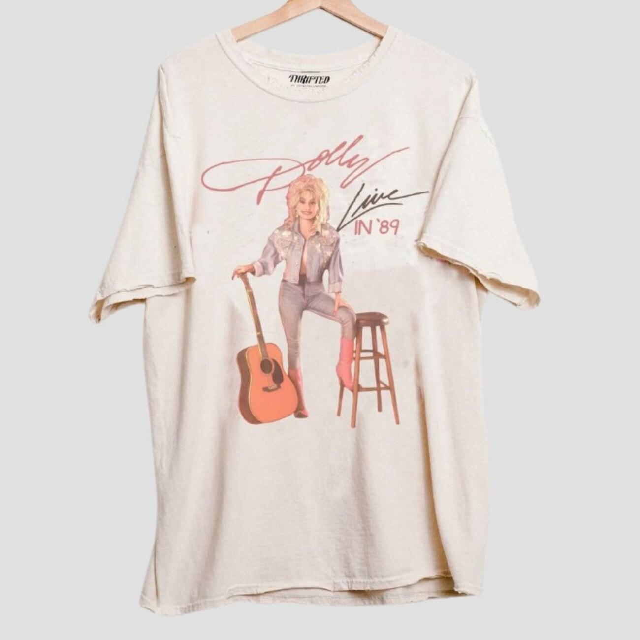 Vintage Dolly Parton Shirt Country Music Natural Color Shirt AN61592 XL