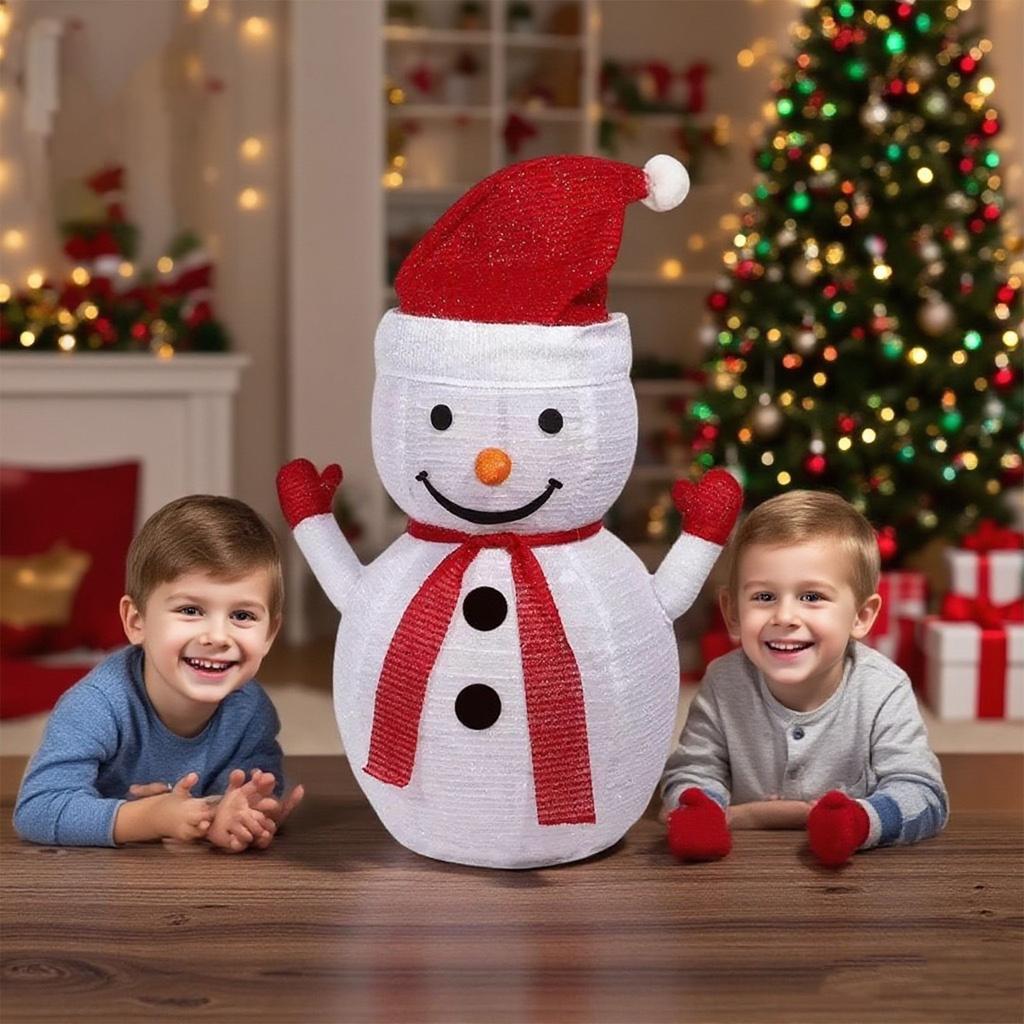 Lighted Snowman Christmas Yard Decorations For Indoor Outdoor Xmas Garden Front Porch Patio Holiday Decor Display