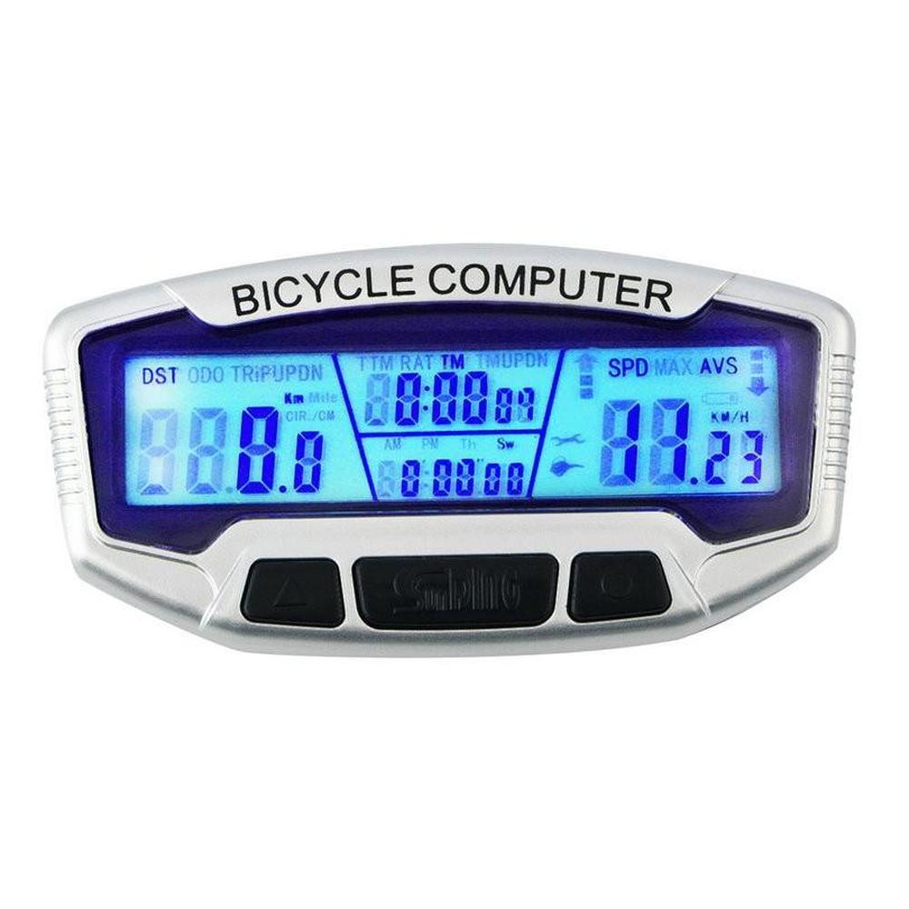 Waterproof Bicycle Computer Belt ABS Wired LCD Display Bicycle Speedometer Odometer Bicycle Stopwatch Speedometer SD-558A