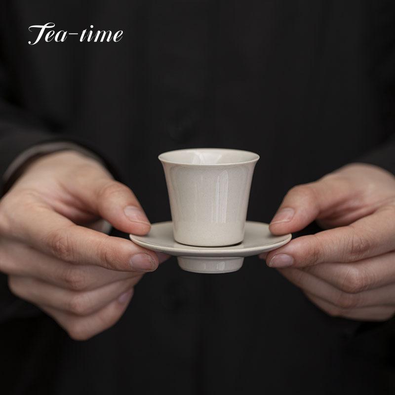 Grass Ash Tea Cup Ceramic Teacup Cups Coaster Tea Pair Japanese Teacups Bowl Beautiful Teacups Mate Puera Maker Unusual Tea Tool