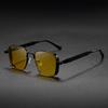 5PCS Steampunk Square Glasses Set for Men Fashionable Decorative Eyewear Accessories