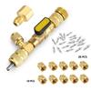 Valve Core Remover Installer Kit With Dual Size 1/4" & 5/16" Port, Schrader Valve Tool For R22 R410a R134A R12 R32 Refriger L1A0