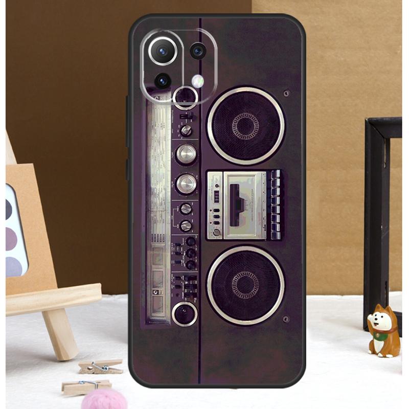 Old Cassette Tape Case For Xiaomi 14 Ultra 13 11T 12T 13T Pro 12 Lite POCO X6 Pro X3 X4 X5 M5s M6 F3 F5 Cover