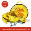 Safe Travel Steel Wire Car Tow Rope - Reinforced Emergency Tie-Down Strap