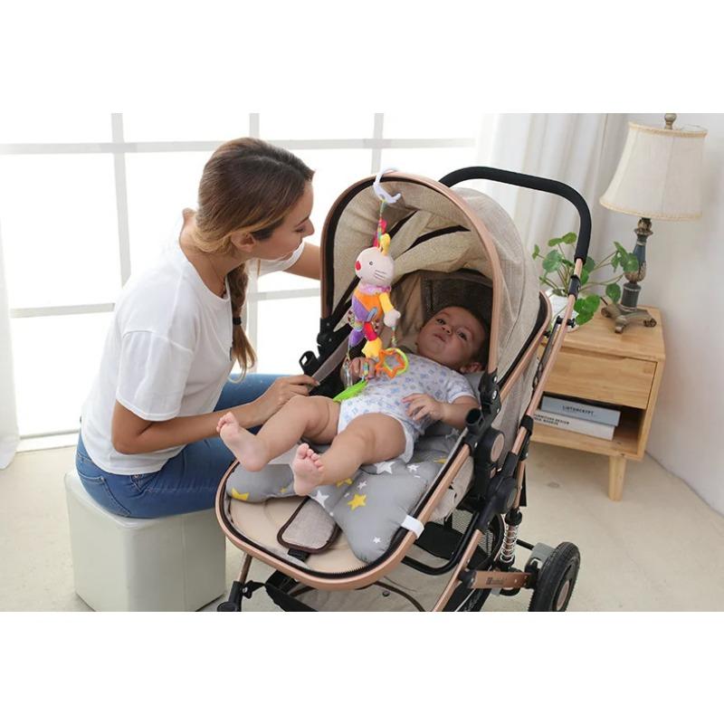 Baby Rattles Mobiles Cartoon Animal Bell Toy Newborn Baby Rattle Hanging Plush Lovely 0-24 Months Teether Toys Christmas Gift