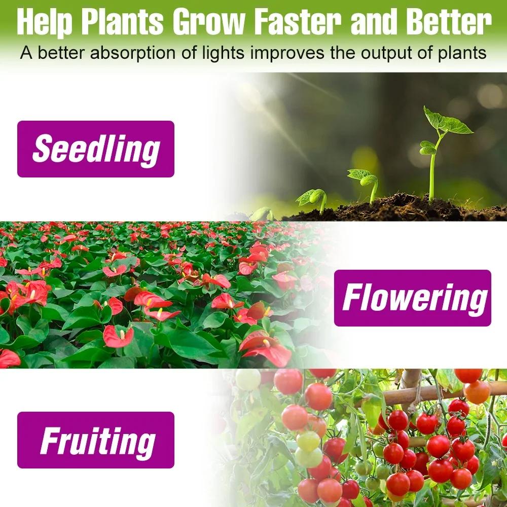 E27 LED Plant Grow Lights GU10 220v Full Spectrum Indoor Hydroponics Flower Seeds Promote Growth Vegetables Cultivation LampE14