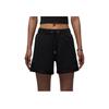 Jordan As W J Flt Flc Ss25 Fashion Simple Lace-Up Three-Quarter Casual Shorts Women Shorts Black HJ1339-010