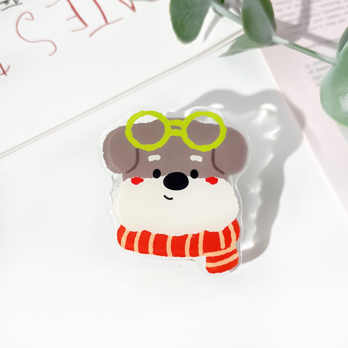 Rotating Cartoon Cat & Dog Airbag Phone Holder Stand