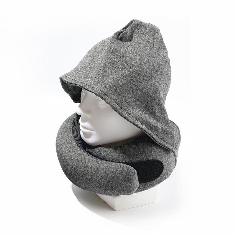 Portable Memory Foam U-Shaped Neck Support Pillow Set for Travel