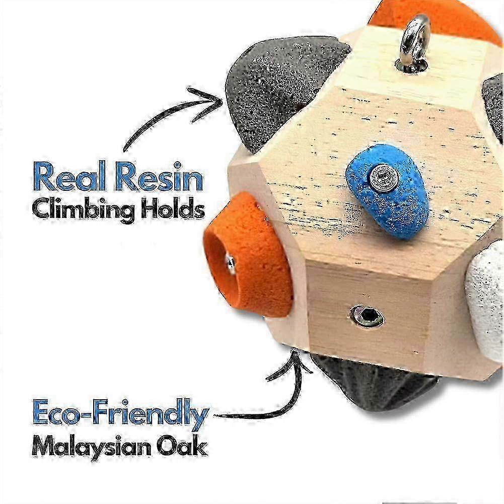 Handcrafted Boulder Block - Finger Strength Training Ball for Rock Climbing, Grip Trainer for Climbers, Outdoor Enthusiasts, and Gift Ideas