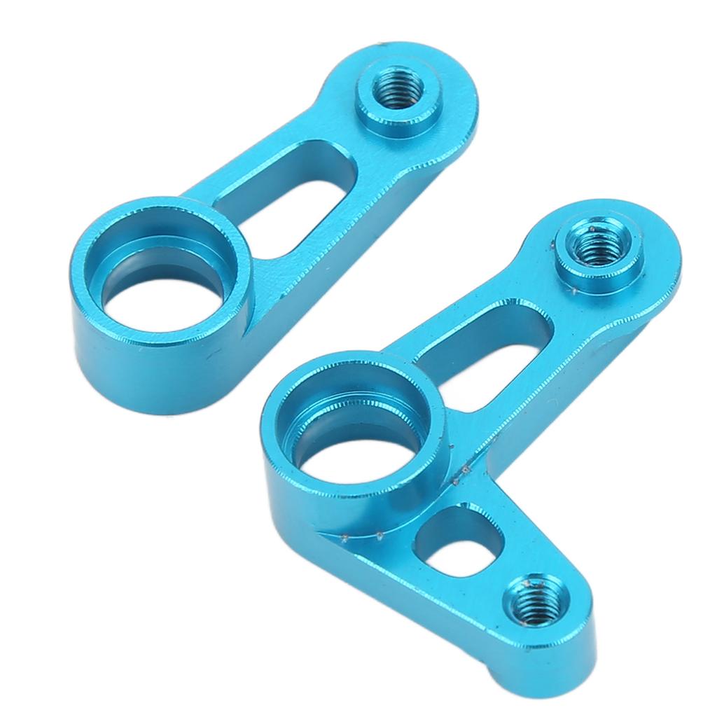 RC Steering Arm Kit Aluminum Alloy Flexible RC Steering Servo Horn Arm for Tamiya XV01 FF03 1 10 RC Car Blue