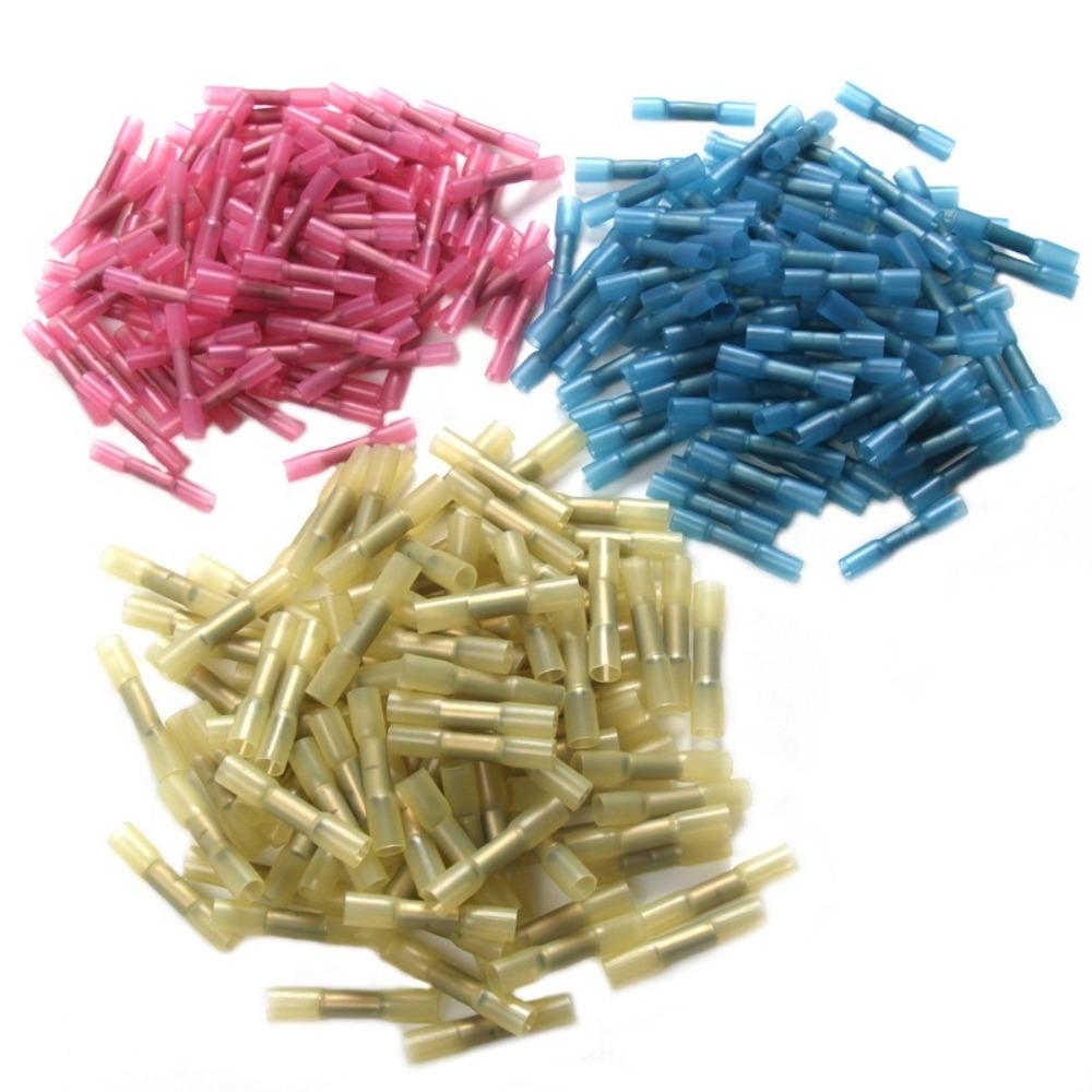 Heat Shrink Butt Wire Connectors AWG 26-10 0.3-6.0mm2 Waterproof Insulated Automobile Wire Cable Crimp Terminals