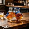 Butelka Whiskey w Kształcie Traktora, Pojemnik na Whiskey w Kształcie Pojazdu, Dekoracyjny Karafka do Wina Kieliszek Liquory do Domu Kuchni Baru