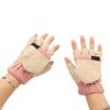 1Pair USB Heated Gloves Adjustable Temperature Electric Heated Gloves for Ski Hiking Cycling 5V Pink