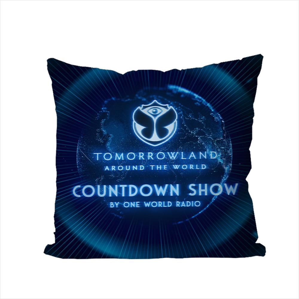 TOMORROWLAND Music Festival Pillow Case For Car Sofa Decorative Home Double-sided Print Plush Square Throw Pillow Cushion Cover