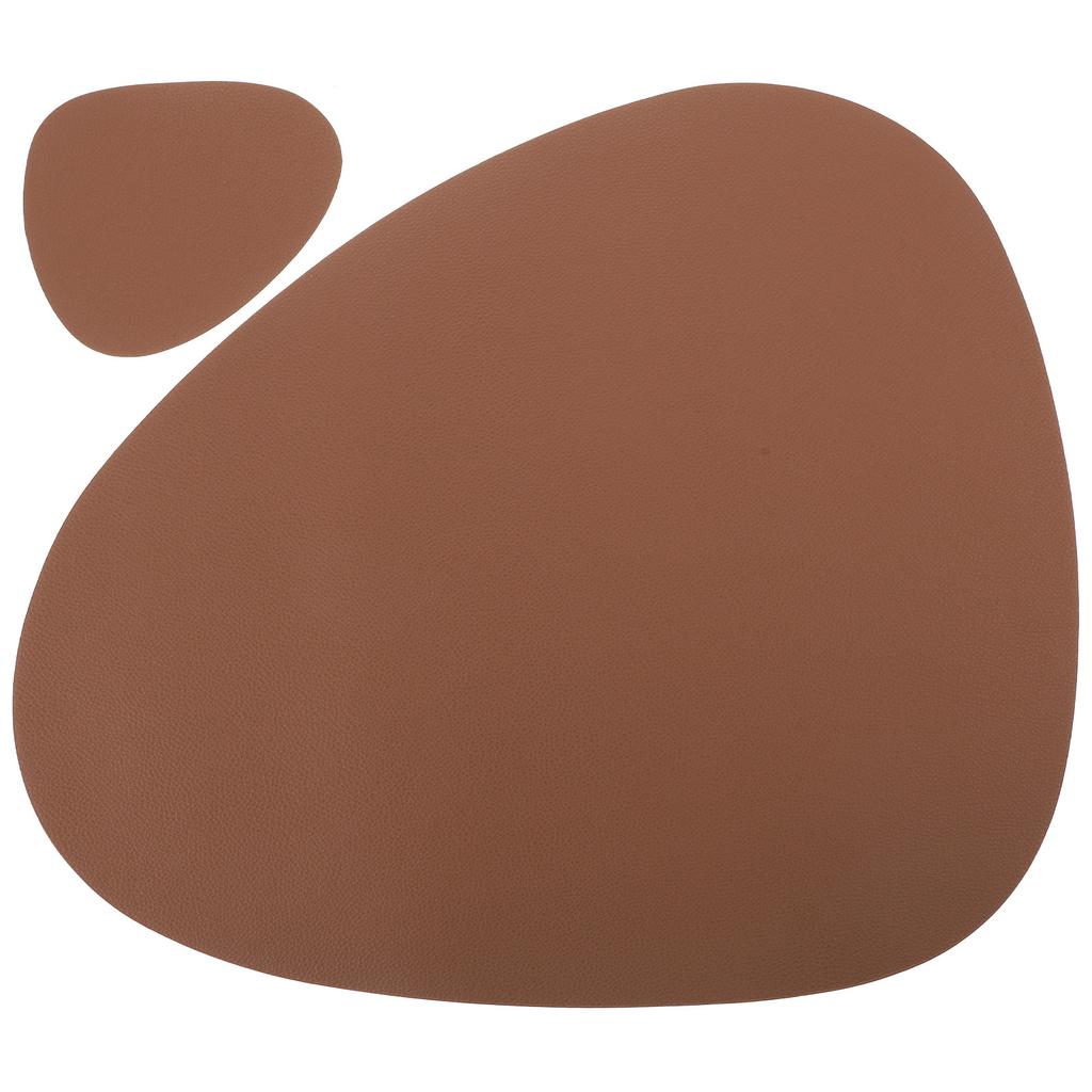 1 Set Waterproof Heat Insulation Cup Coasters Nordic Style PU Place Mat Household Dining Table Pad Decorative Coasters for Home