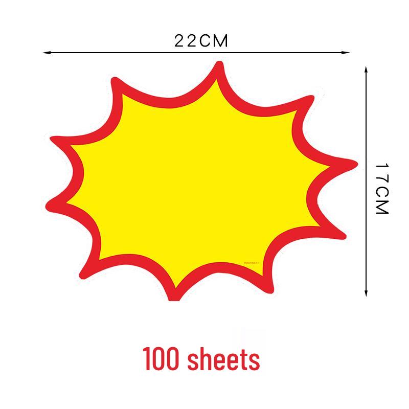 Extra Large Price Tag Promotion Card for Supermarket Displays