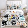 Přátelé Vtipné anime Celoroční povlečení Tištěná sada povlečení s povlakem na polštář Povlak na přikrývku Jednolůžko Dvojlůžko Queen Super King Velikost