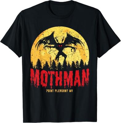 Nowa Limitowana Mothman Kryptyd Point Pleasant Gotyckie Kryptydy Halloween Koszulka Unisex Koszulka