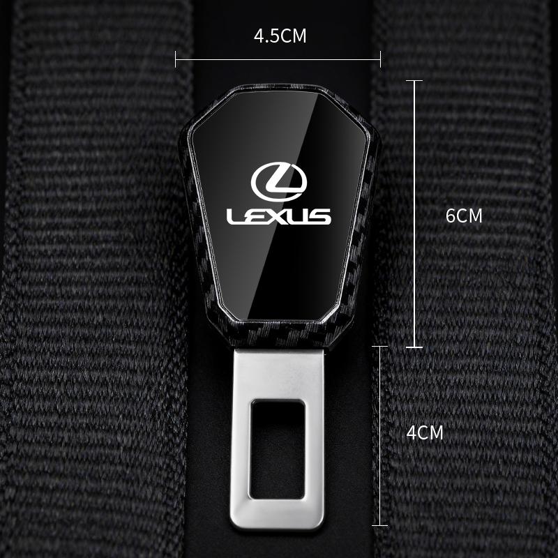 Car Carbon Fiber Safety Belt Buckle Extension Accessories For  Lexus F SPORT GX460 Ct200h IS250 ES 220D IS200 Fsport GS GX IS LS