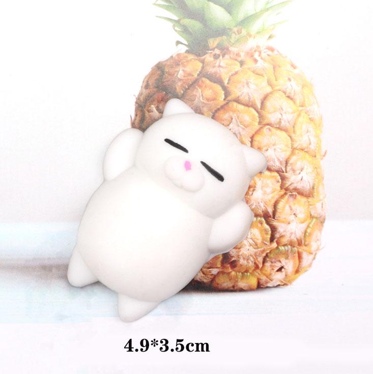 Мини-мягкий кот-антистресс мячик, сжимаемый моти, Abreact, мягкая липкая игрушка для снятия стресса, забавная подарочная игрушка