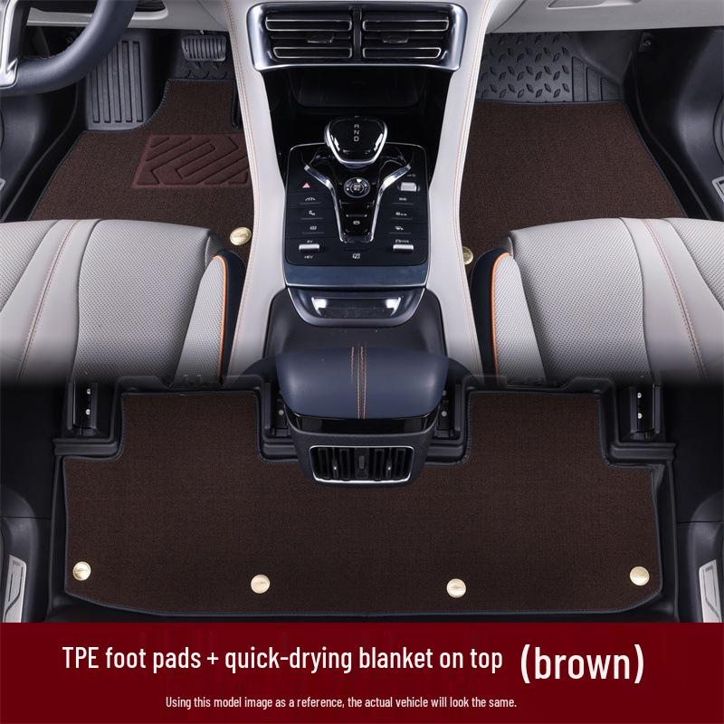 Eco-Friendly TPE Car Floor Mats - Thick, Wear-Resistant Interior Accessories