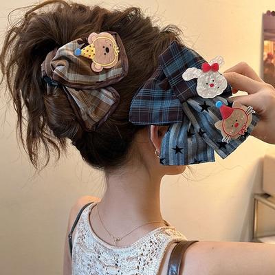 Pinces à cheveux mignonnes en tissu de dessin animé Kawaii Drôle Pince Requin Lapin/Ours/Chien Épingles à cheveux Animaux Mignons Coiffes Accessoires de cheveux de fête Nouveau