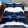 Dallas Cowboys  3PCS Bedding Set 2D Printing (Includes 1 Duvet Cover + 2 Pillowcases Coreless), Bedroom decor,Fan gift