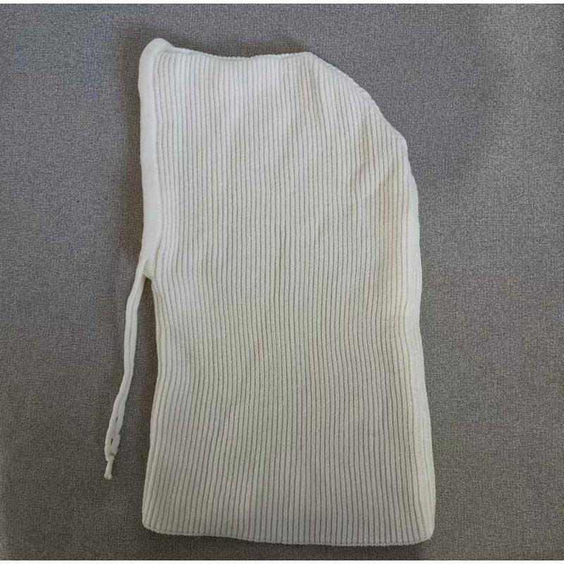 Ear Protection Hat One-piece Ladies Solid Color Knitted Warm Hat Multi-color Optional Hooded Scarf Autumn and Winter New Hat