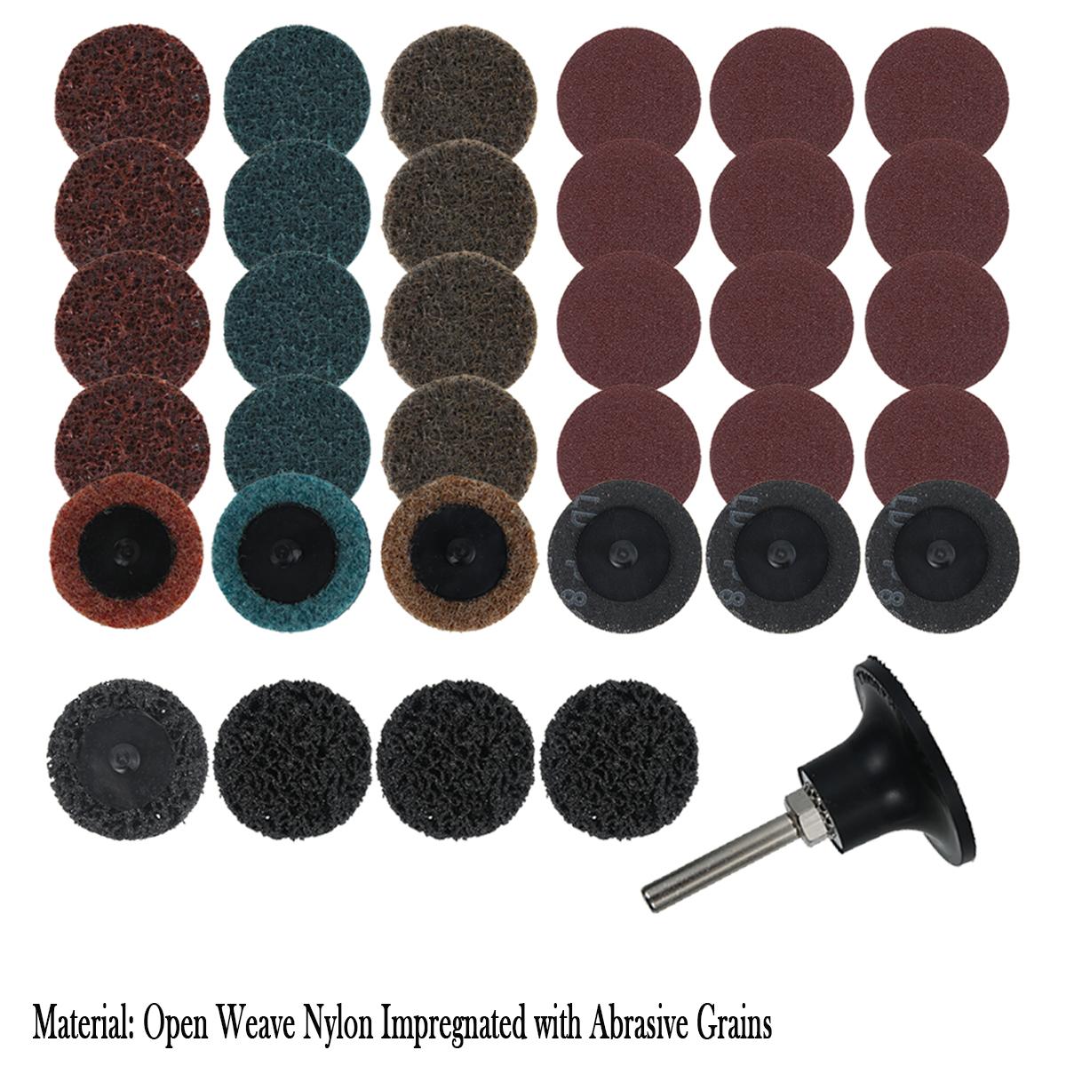

Абразивный диск Poly Strip Disc для шлифовальной машины Coral, абразивный диск для полировки, удаления ржавчины и краски, для угловой шлифовальной машины 2in 35PCS Type3