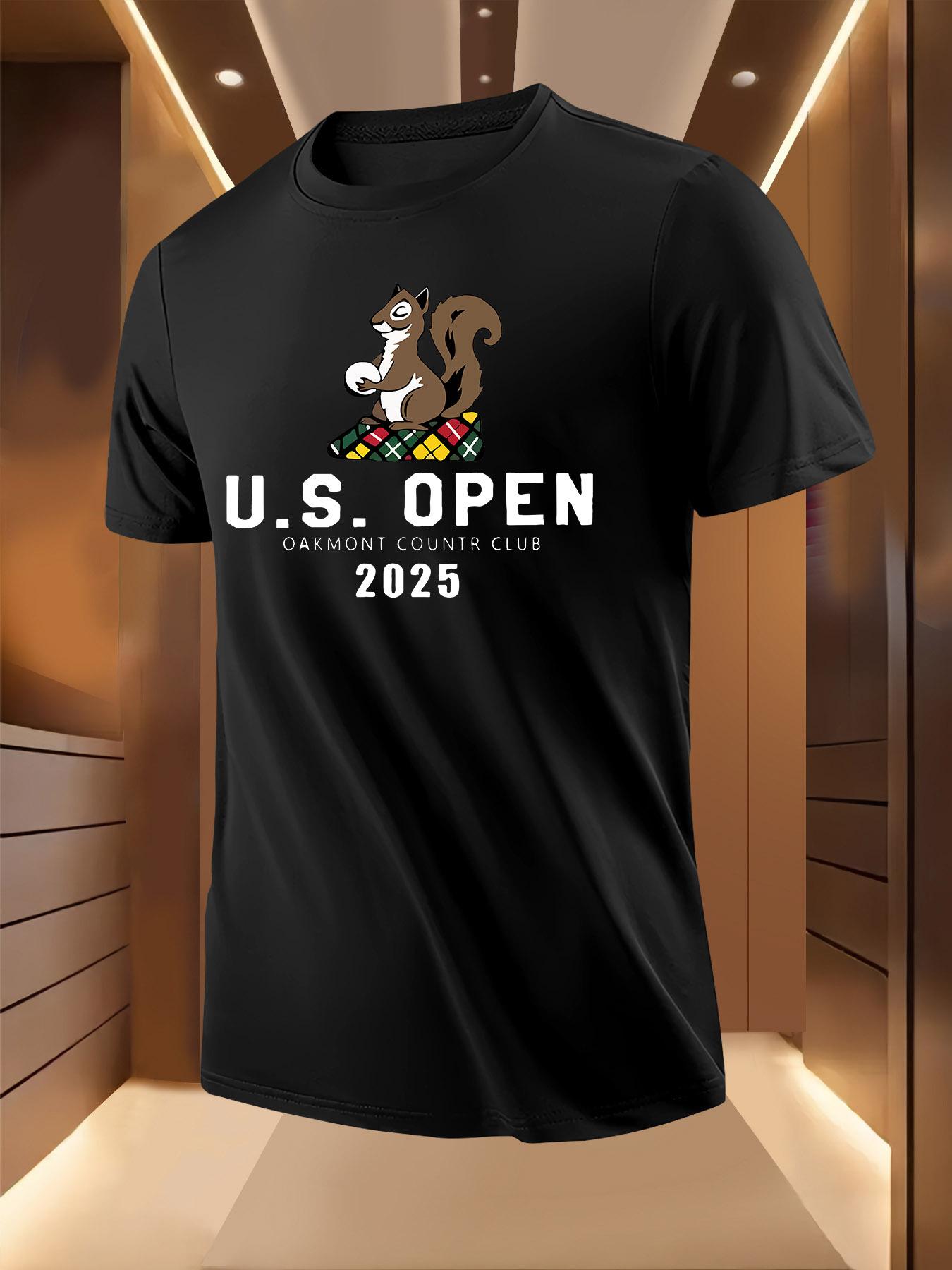 Golf Squirrel Print Tshirt - U XXL