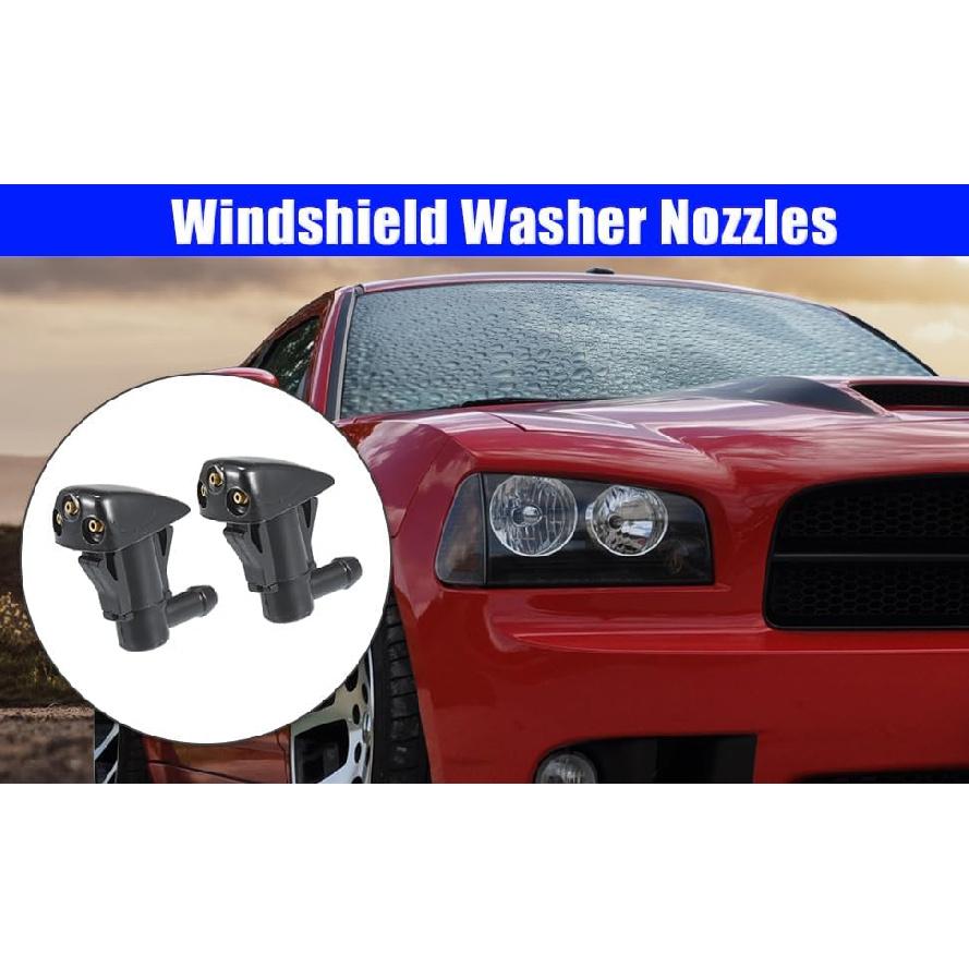 

1 Pair Front Windshield Washer Nozzles – Compatible with for Hyundai Tucson 2005-2008, for Hyundai Entourage 2007, OE# 98630-2E100, 98630-ZZ000,
