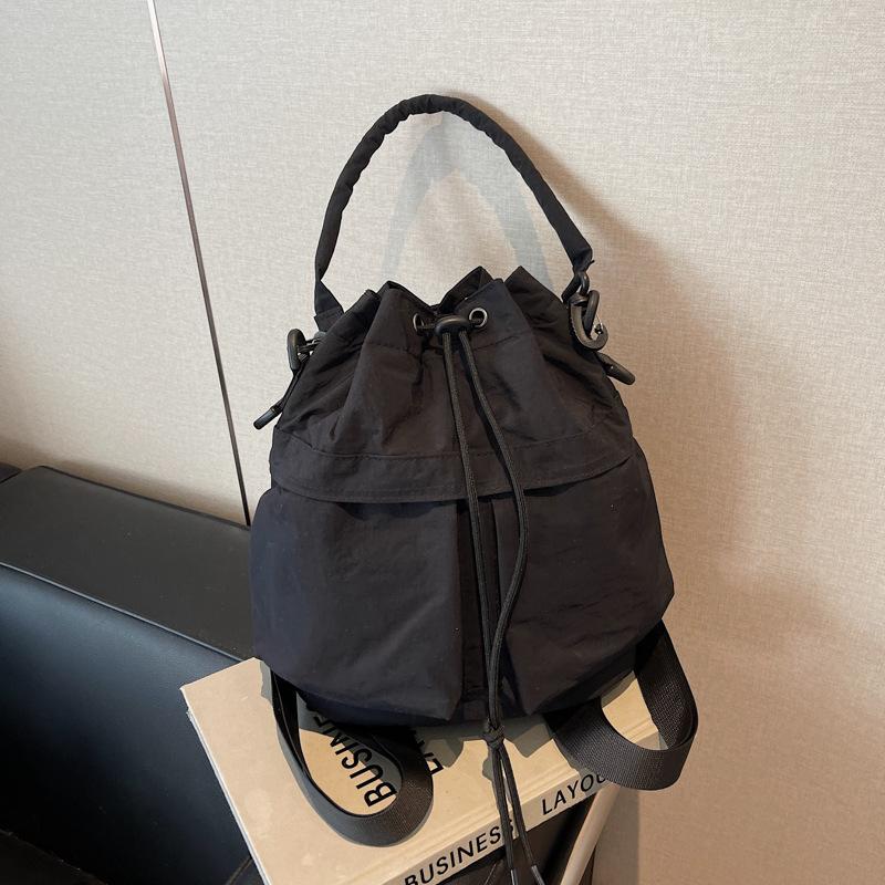 Slack bag women's new versatile shoulder messenger bag popular portable bucket bag backpack